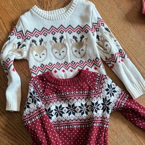 Two thick sweaters 
Gender neutral